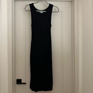 BP Black Ribbed Midi Dress